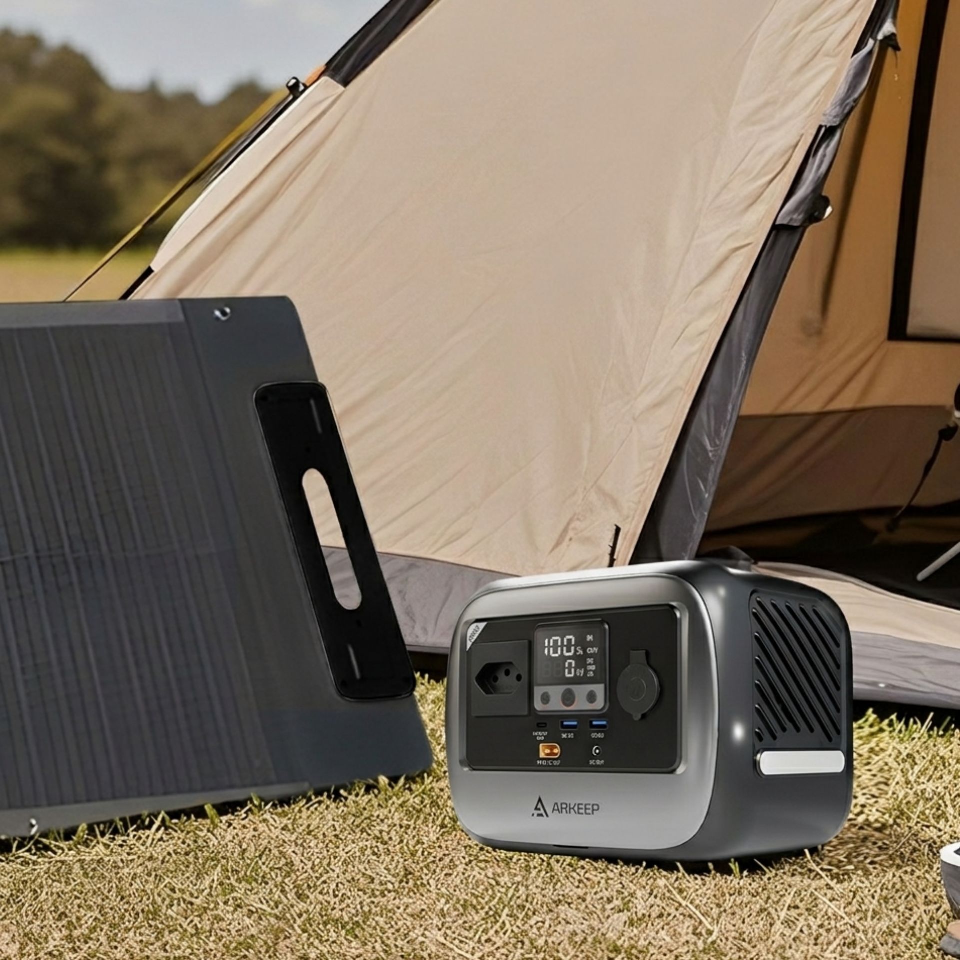 Estação de Energia portátil-bateria-c300-arkeepbydutotec-camping
